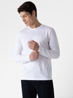 NWT SUNSPEL White Long Sleeve Classic Shirt Sz Small Cotton